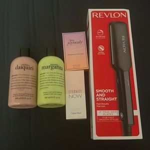 Selling bundle of soaps, perfume and flat iron!